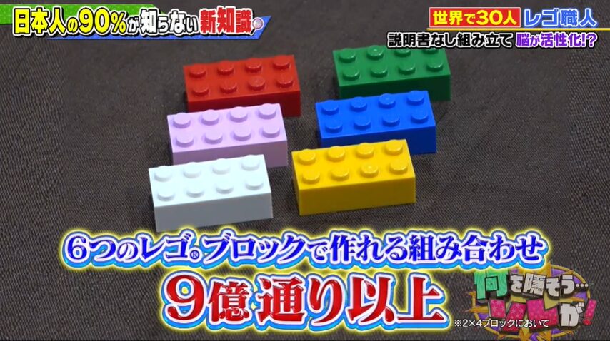レゴの組み合わせの解説