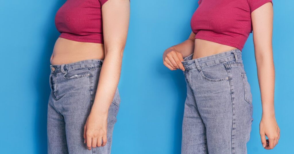 魚でダイエットした女性