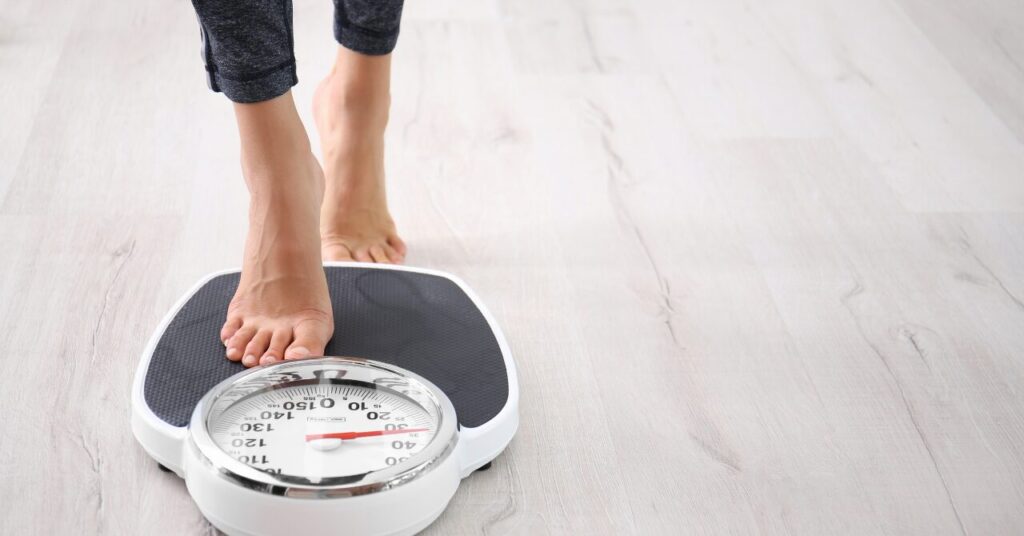 ダイエットに取り組んだ結果の体重測定