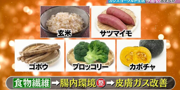 皮膚ガス改善が期待できる食品
