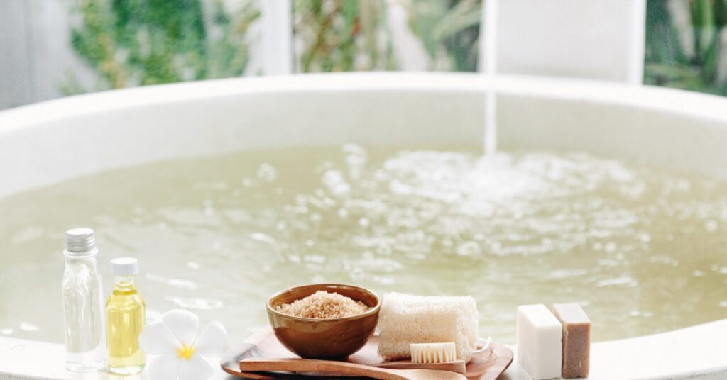 入浴剤入りのお風呂