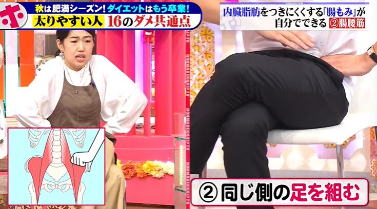腸腰筋のセルフマッサージ2