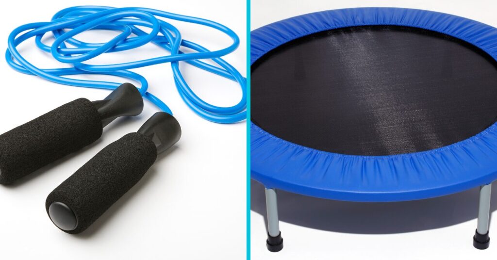 縄跳びとトランポリン