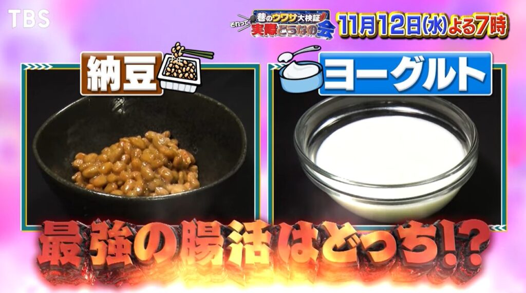 納豆とヨーグルト