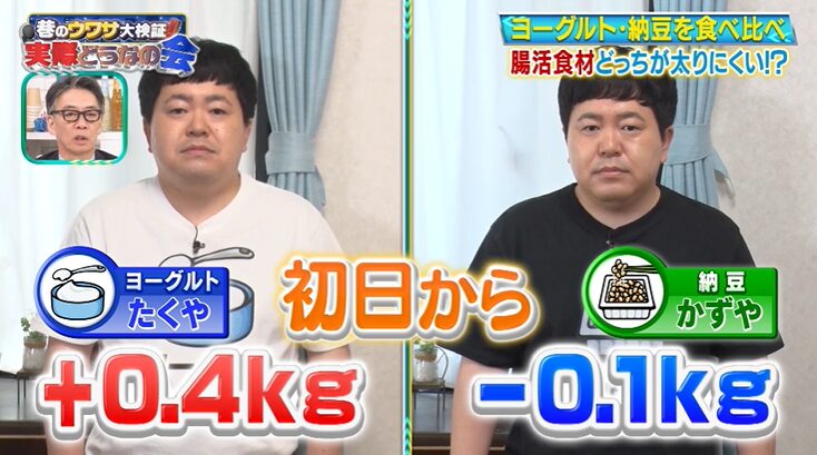 ヨーグルトと納豆の検証結果