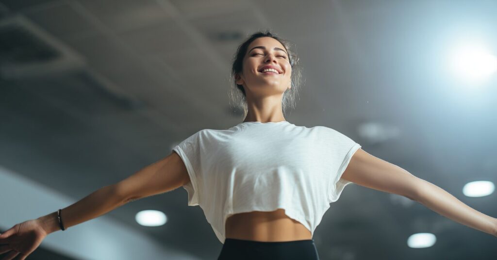 楽なダイエットを行う女性