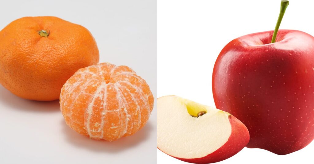 冬太り対策に効果的なみかんとりんご