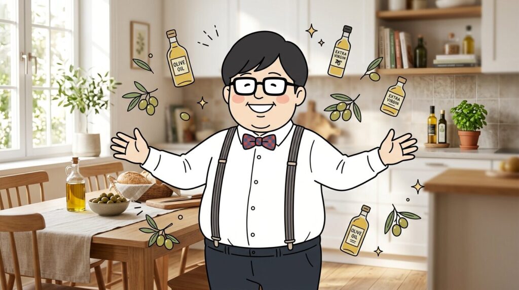 オリーブオイルの体重減少効果でうれしい男性