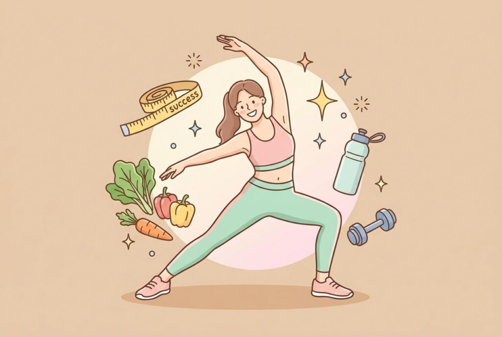 ダイエットする女性