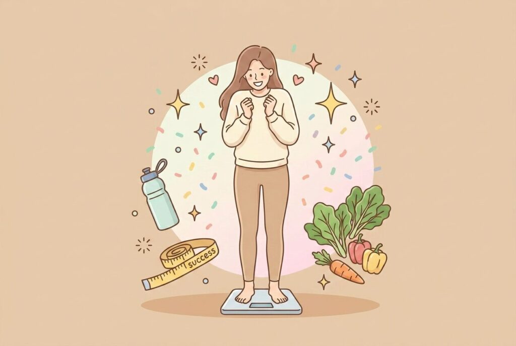ダイエットに成功した女性