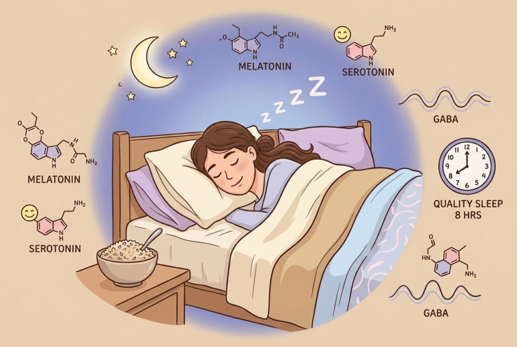 お米の睡眠の質の向上効果