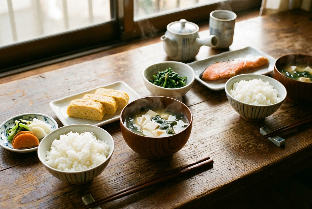 味噌汁のある食事